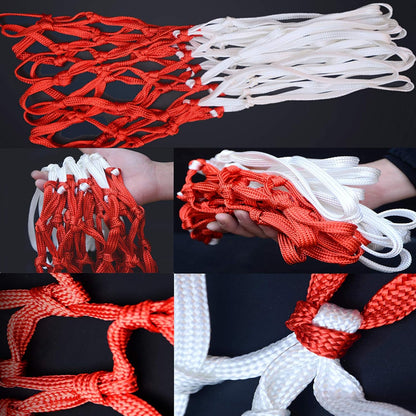 Basketball Net Heavy Duty Basketball Sports Net All Weather Replacement Nets Basketball Backboard Accessories for Standard Rim Hoop Outdoor Indoor