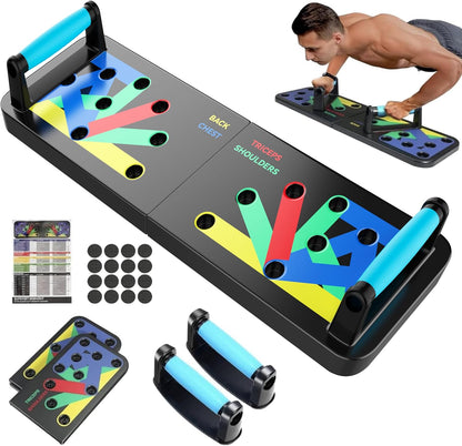 Solid Push Up Board Home Workout Equipment Multi-Functional Pushup Stands System Fitness Floor Chest Muscle Exercise Professional Equipment Burn Fat Strength Training Arm Men & Women Weights , Best