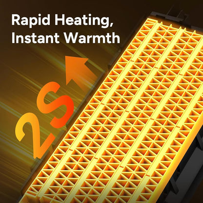 Portable Electric Space Heater | Indoor Room Heater with Thermostat | Oscillating Tower Heater | Remote Control Heater | Ceramic Space Heater