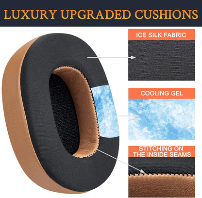 SOULWIT Replacement Earpads for Skullcandy Hesh 3/ANC/Evo & Crusher Wireless/ANC/Evo & Venue ANC Over-Ear Headphones, Ear Pads Cushions with Noise Isolation Foam - Hesh3 PL Black