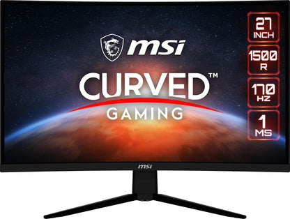 MSI Optix MAG342CQR 1500R Curvature 21:9 Aspect Ratio Narrow Bezel 1ms 3440x1440(UWQHD) 144Hz Refresh Rate Tilt/Swivel/Height/Pivot Adjustment 34" AMD Freesync Gaming Curved Monitor, Black, Pack of 1