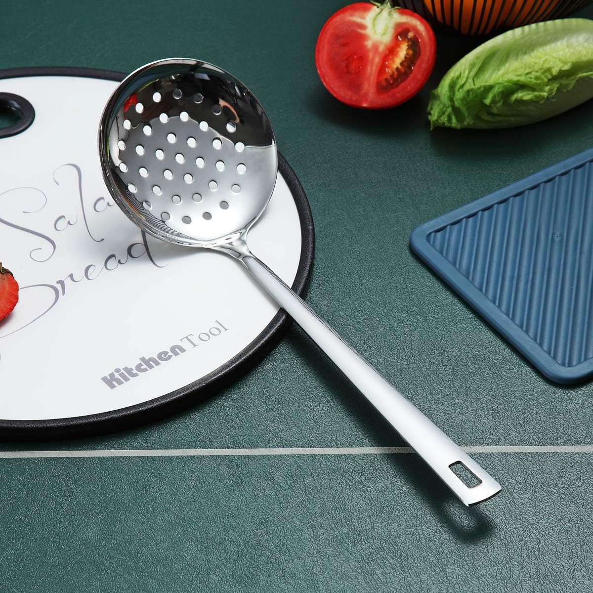 Stainless Steel Cooking Utensils Set, Berglander 13 Pieces Kitchen Utenisls Set, Kitchen Tools Set with Utensil Holder Non-Stick and Heat Resistant,Dishwasher Safe, Easy to Clean (13 Packs)