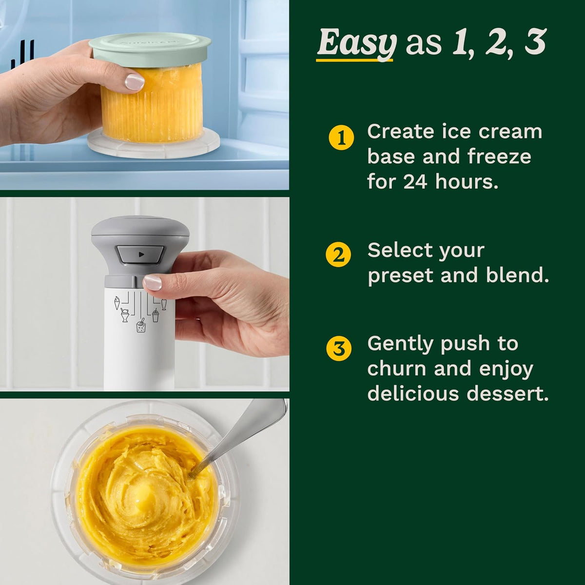 Cuisinart Ice Cream Maker, 5-in-1, 3 Half-Pint Mixing Cups