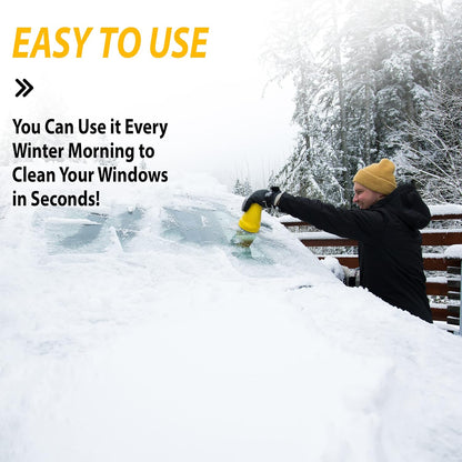 Zone Tech Electric Snow Ice Scraper USB Rechargeable - Premium Quality Automotive Portable Cordless for Car Windshield Glass Frost Removal, Defrosting Deicing Cleaning Tool