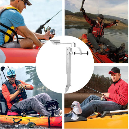 Kayak Fish Finder Mount, Upgraded Saltwater Fish Finder Bracket, 360° Rotation Height Adjustment Bracket for Boat Marine Saltwater Freshwater Fishing
