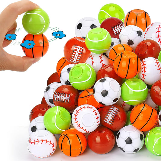 40PCS Fidget Spinner Balls Halloween Stuffers Kids Party Favors Birthday Supplies Goodie Bag Fillers Classroom Treasure Box Carnival Prizes Bulk Treat Pinata Fillers Mini Stuff for Students Boy Girl