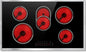 Electric Cooktop 36 Inch, 5 Burners Electric Stove Top Touch Control, 8400W Built-in Ceramic Stovetop 36" with Expandable Zone, Child Lock, Timer, Pause Control, 220-240v Hardwired (No Plug)