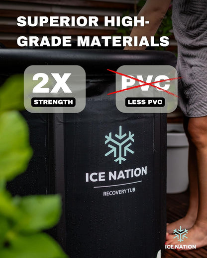 XL Ice Bath Tub, 100 Gal Cold Plunge, Portable, for Athletes, Canadian Owned