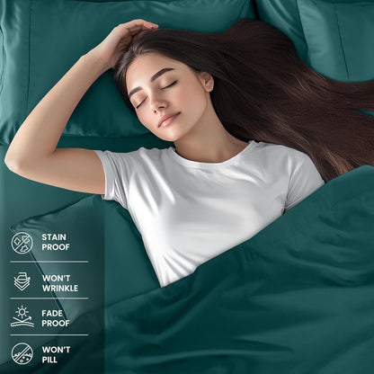 Utopia Bedding Queen Bed Sheet Set - 4 Piece Bedding - Soft Brushed Microfiber Fabric - Shrinkage & Fade Resistant - Easy Care (White)