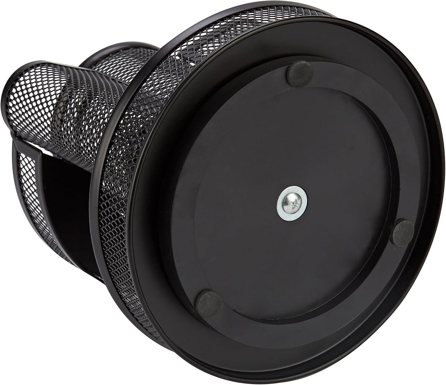 360 Degree Rotating Mesh Desk Organizer, Round Metal Pen Holder with 6 Compartments for Office, Classroom, Art Supplies and Home Storage - PuriLite