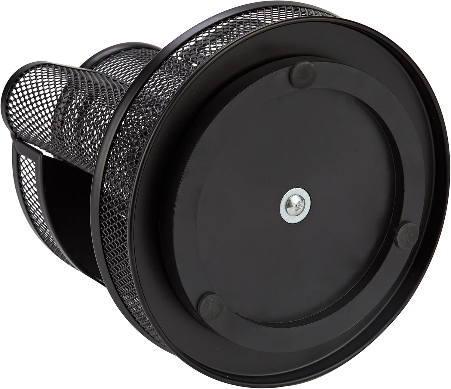 360 Degree Rotating Mesh Desk Organizer, Round Metal Pen Holder with 6 Compartments for Office, Classroom, Art Supplies and Home Storage - PuriLite