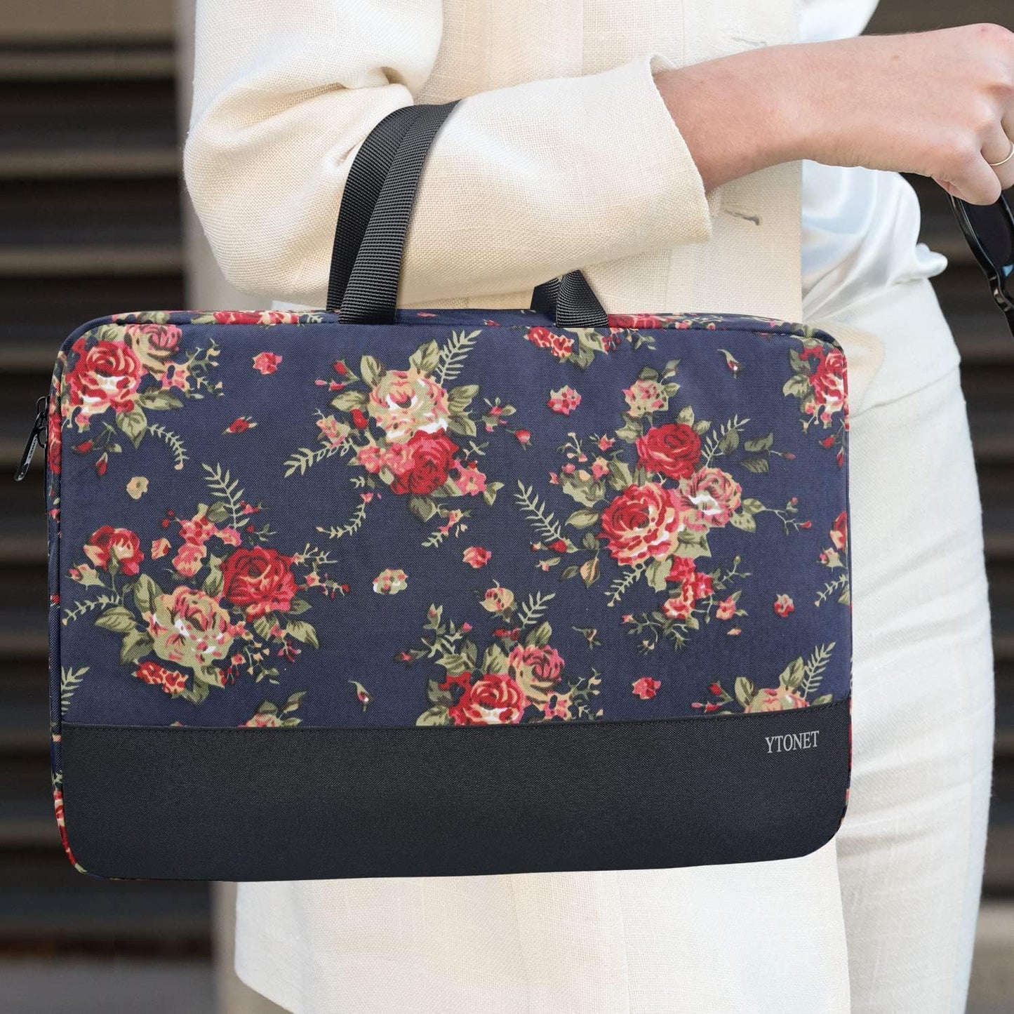 Ytonet Laptop Sleeve, 15.6 inch TSA Laptop Bag Laptop Case Water Resistant Computer Carrying Bag Compatible for Lenovo, HP, Dell, Asus Notebook, Gifts for Men Women, Grey