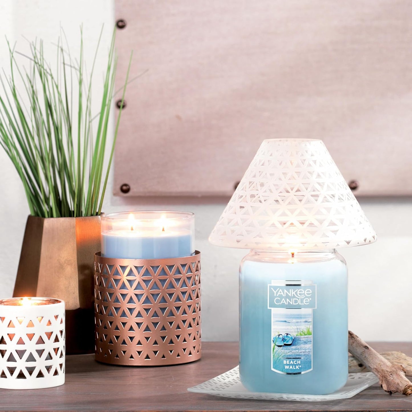 Yankee Candle Scented Candle, Sage & Citrus, Original Large Jar Candle, 110-150 Hours of Burn Time, 22 oz.