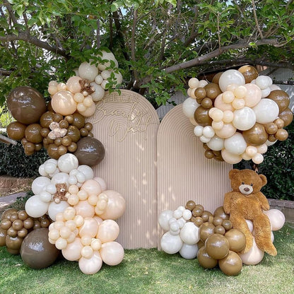 Gold Metallic Chrome Latex Balloon Arch Kit, 102PCS 18In 12In 10In 5In Arch Garland For Festival Picnic, Engagement, Wedding, Birthday Party, Gold Theme Anniversary Decoration With 33FT Ribbon