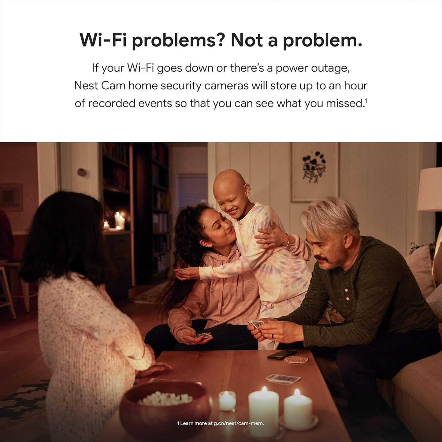 Google Nest Security Cam (Wired) - 2nd Generation - Snow