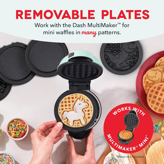 Multi Maker Mini Maker System - 2 Pack Plates - Unicorn & Dinosaur - PuriLite