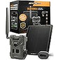 SPYPOINT Flex-S Dark Ultimate Pack Solar Outdoor Cellular Trail Camera - Integrated Solar Panel, No WiFi Needed, Night Vision Motion Activated, Dual-Sim LTE, 40MP Photos and 1080p w/Sound