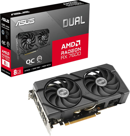 ASUS Prime Radeon™ RX 9060 XT 16GB GDDR6 OC Edition Graphics Card (PCIe 5.0, HDMI/DP 2.1, 2.5-Slot Design, axial-tech Fans, Dual Ball Fan Bearings, Dual BIOS, ASUS GPU Guard)