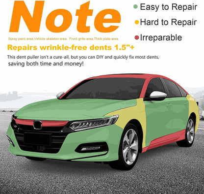 Paintless Dent Puller Repair Kit | Car Dent Puller with Suction Cups | Auto Body Dent Removal Tool Set | Manual Dent Repair Kit for Vehicles | Multi-Purpose Suction Puller - PuriLite