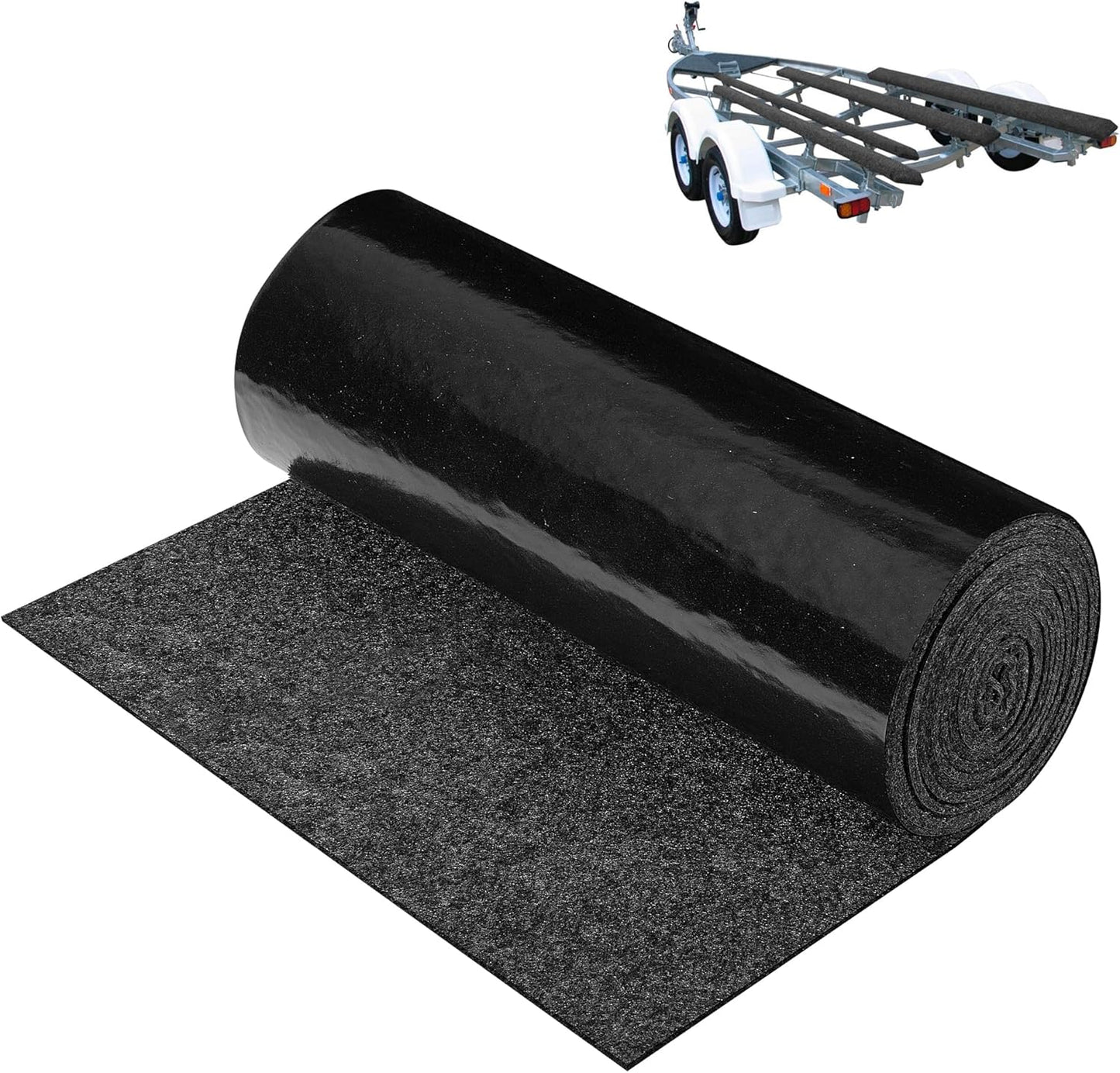 12inch x 20ft Boat Trailer Bunk Carpet - Marine Trailer Bunk Carpet - Trailer Boat Bunk Padding for Outdoor Boat Trailer Jet Ski Ramp Garage Dock