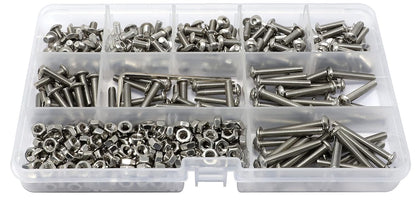 iexcell 50 Pcs M6 x 20mm Thread Pitch 1 mm Stainless Steel 304 Hex Socket Button Head Cap Screws Bolts Kit