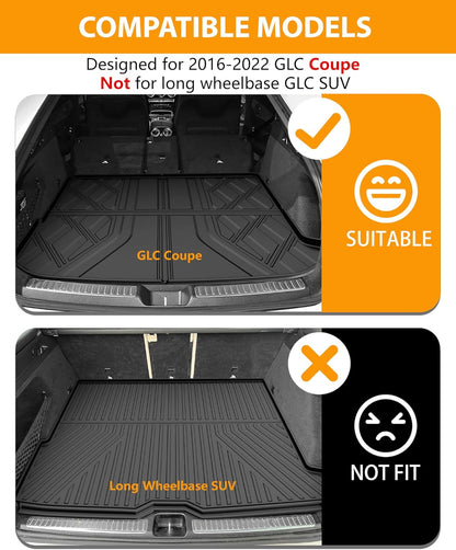AOMSAZTO Floor Mats & Trunk Mat for 2024 2025 Chevy Equinox EV (Non Fuel),TPE All Weather Protection 2 Rows Car Floor Liners with Cargo Liner for Chevrolet Equinox EV (Non Fuel)