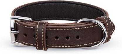 TORRUNA Soft Leather Dog Collar | Dog Collars for Small, Medium and Large Dogs | Durable Heavy Duty Dog Collars