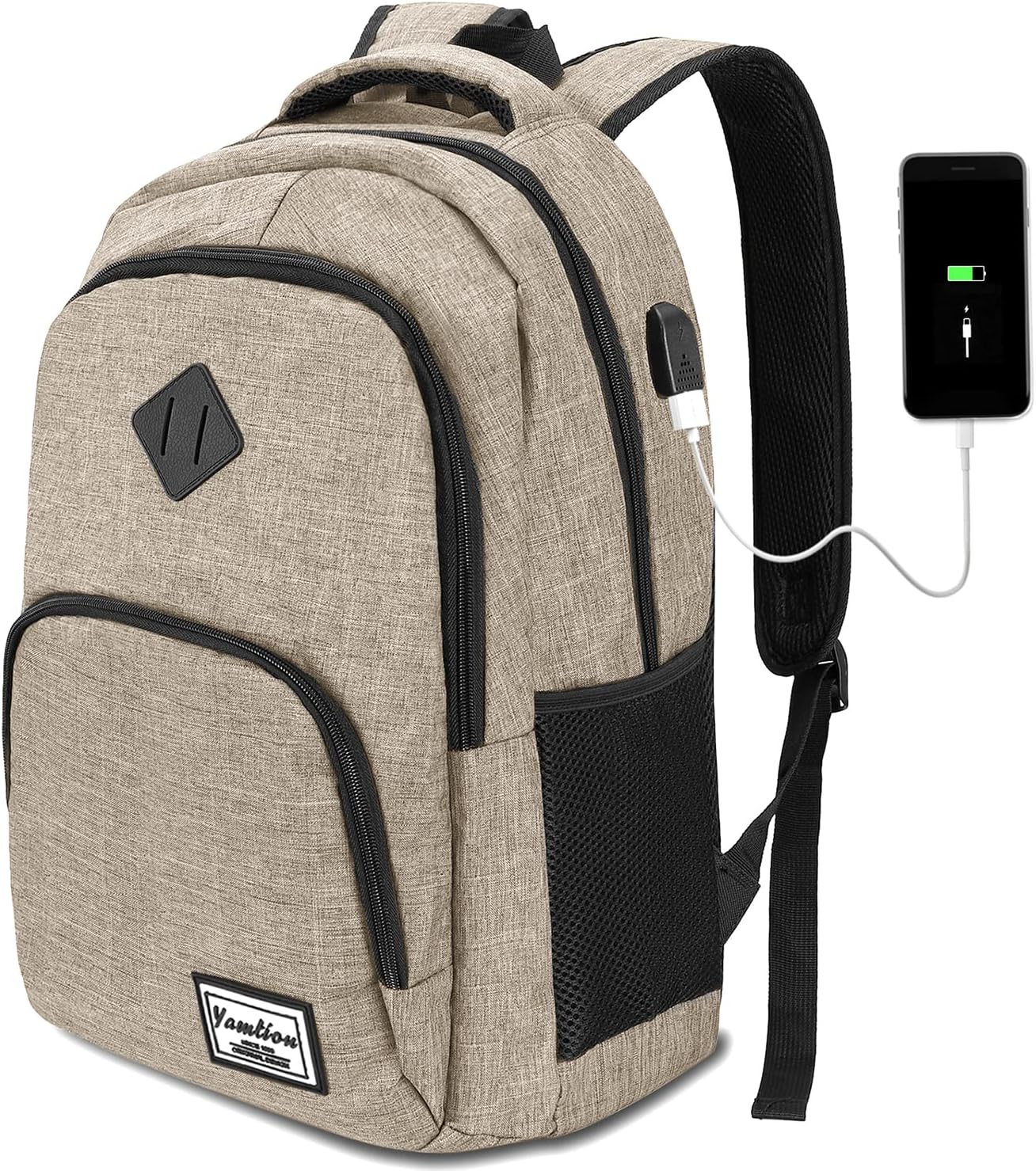 Backpack for Teen Girls,Boys School Backpack for Women with USB,College Backpack,Big Flower