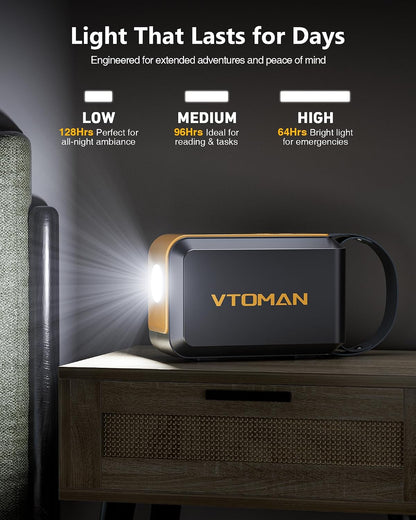 VTOMAN Jump100 89.6Wh LiFePO4 Portable Power Station 100W AC PD65W Type-C