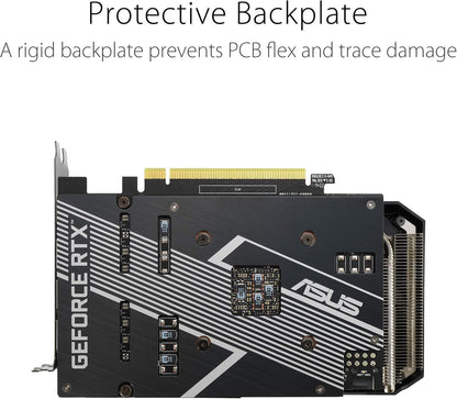 ASUS Dual GeForce RTX 4060 EVO White OC Edition 8GB GDDR6 (PCIe 4.0, 8GB GDDR6, DLSS 3, HDMI 2.1a, DisplayPort 1.4a, Axial-tech Fan Design, 0dB Technology, Dual BIOS, Auto-Extreme Tech)