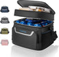 EVERFUN Cooler Bag Insulated Beach Cooler Lunch Bag Box for Men Women Dual Compartments Collapsible Waterproof Leak-Proof for Travel Work Picnic