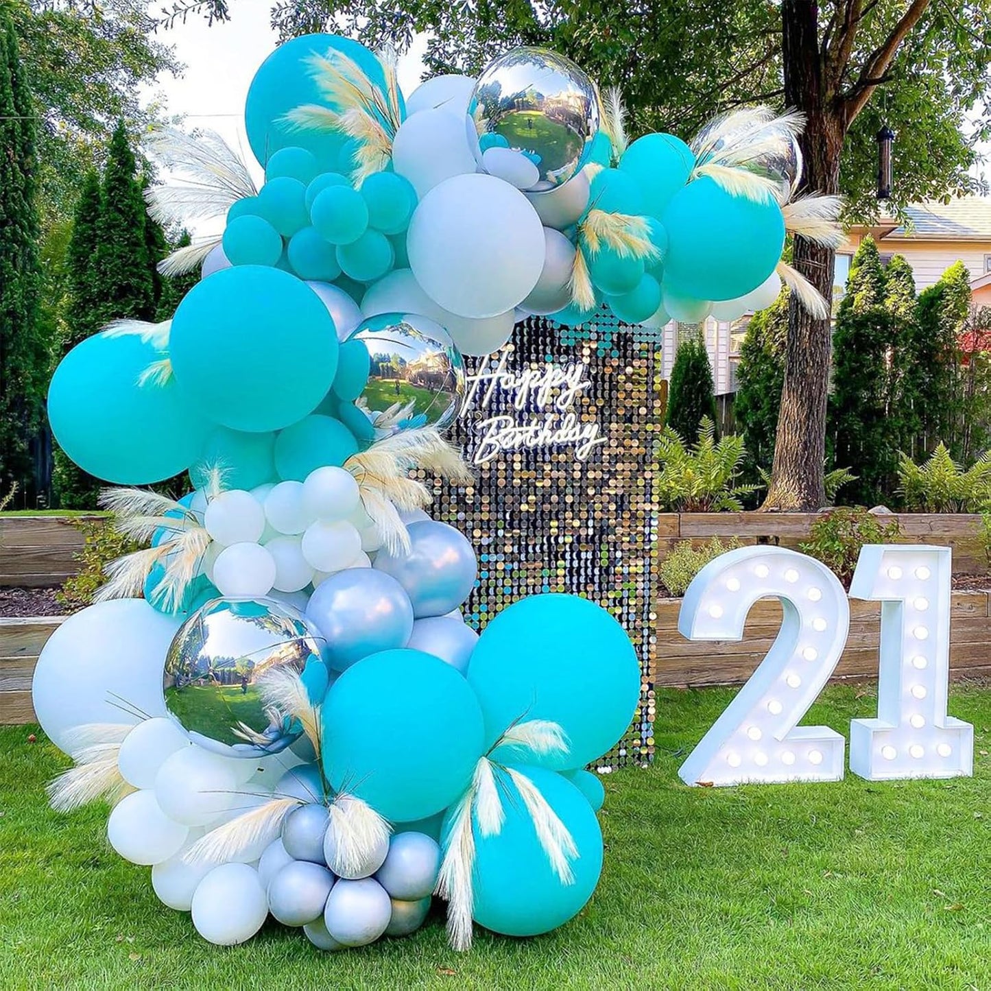 Gold Metallic Chrome Latex Balloon Arch Kit, 102PCS 18In 12In 10In 5In Arch Garland For Festival Picnic, Engagement, Wedding, Birthday Party, Gold Theme Anniversary Decoration With 33FT Ribbon