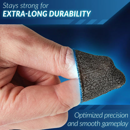 10 Pieces Gaming Finger Sleeves - Perfect Touchscreen Glide - Thumb Sleeve for Mobile Games - Dedales Gamer Profesionales - Phone Accessories