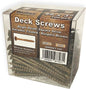 #8 x 3" Deck Screws | Square Drive | Bugle Head | Brown Ruspert | 100pcs Box