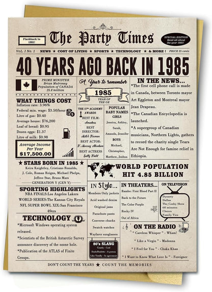 Large 50 Years Old Birthday Gifts for Women Men,Happy 50th Birthday Card for Husband Wife, Retro 50 Years Old Birthday Gifts for Mom Dad