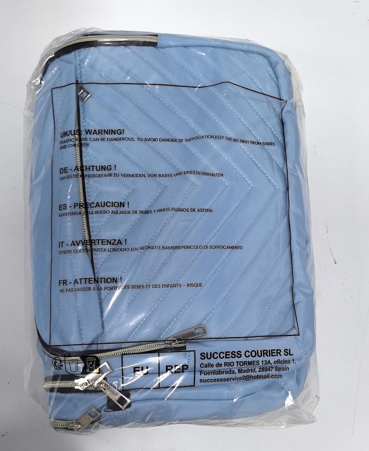 Laptop Backpack for Women Men, Water Resistant Travel Work Backpacks Purse Stylish College Business Teacher Nurse Computer Bag, Fits 17.3" Laptop Light Blue