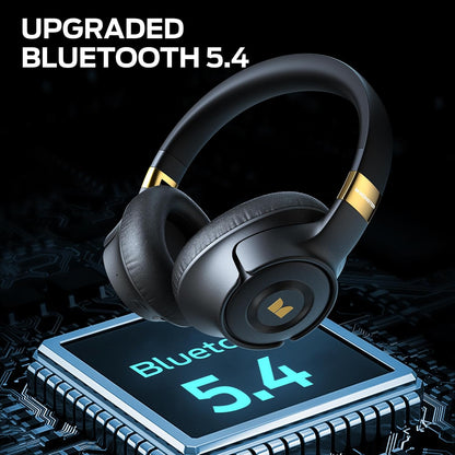 Monster Persona SE ANC Active Noise Cancelling Headphones, Bluetooth Headphones Over Ear with 60H Playtime, HiFi Stereo Audio, Deep Bass, Wireless Headphones for Home Office (Dark Black)