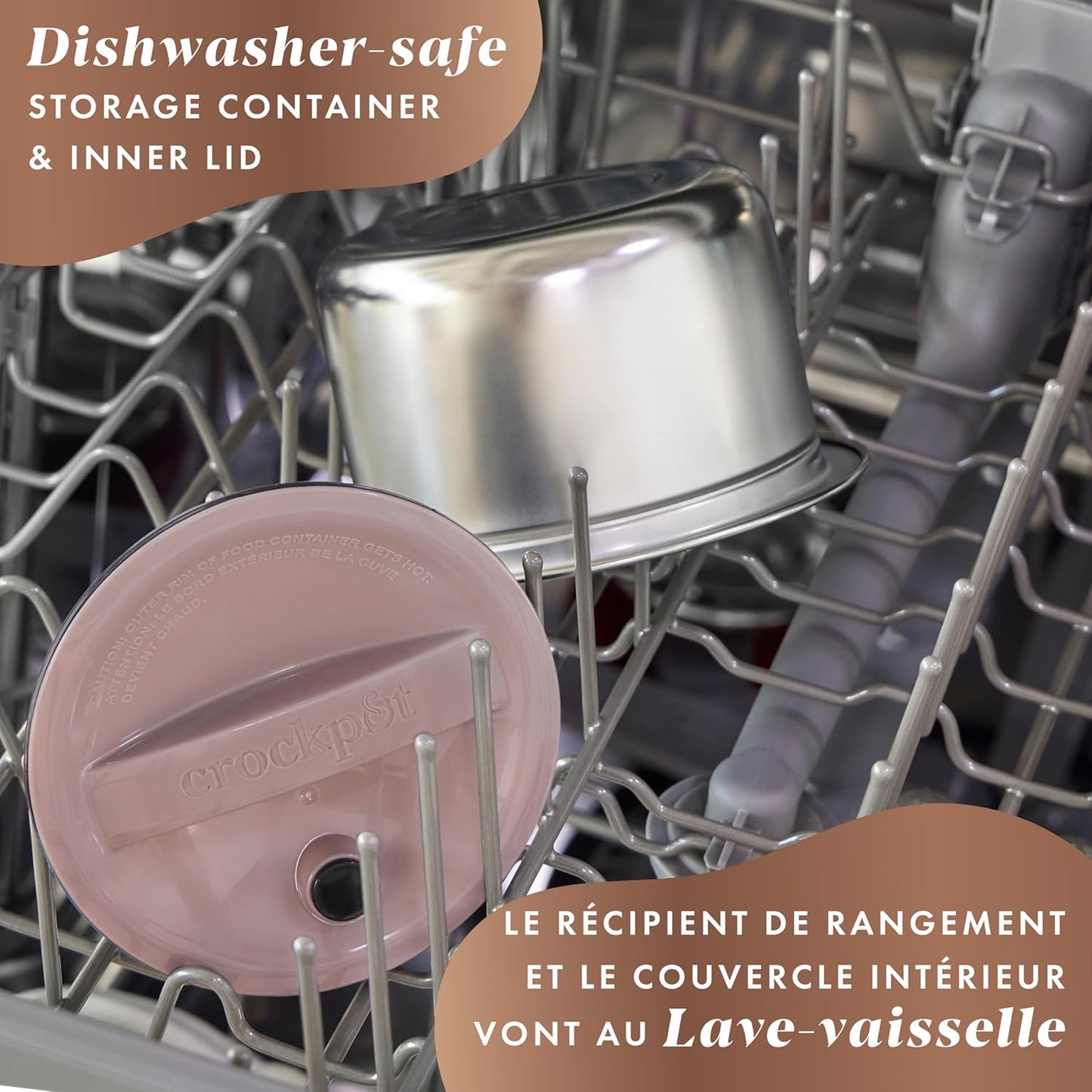 Crock-Pot Electric Lunch Box, Portable Food Warmer for On-the-Go, 20-Ounce (591 mL), Blush Pink