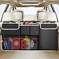 SURDOCA Car Trunk Organizer, 3rd Gen [7 Times Upgrade] Super Capacity Car Organizer, Equipped with [Robust Elastic Net & 3 Magic Stick] Car Trunk Tidy Storage Bag with Lids, Space Saving Expert-Black