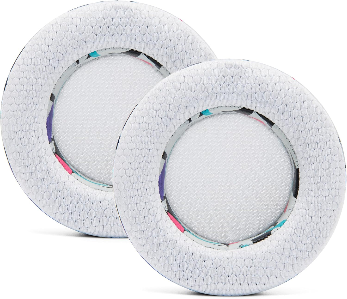 WC Freeze Virtuoso - Hybrid Fabric Cooling Gel Replacement Earpads for Corsair Virtuoso Gaming Headset, Made by Wicked Cushions, Improved Durability, Thickness and Sound Isolation |90s Black