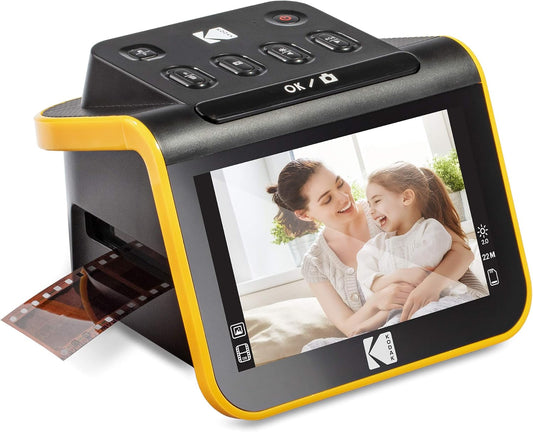 Kodak Slide N SCAN Film and Slide Scanner with Large 5” LCD Screen, Convert Color & B&W Negatives & Slides 35mm, 126, 110 Film Negatives & Slides to High Resolution 22MP JPEG Digital Photos