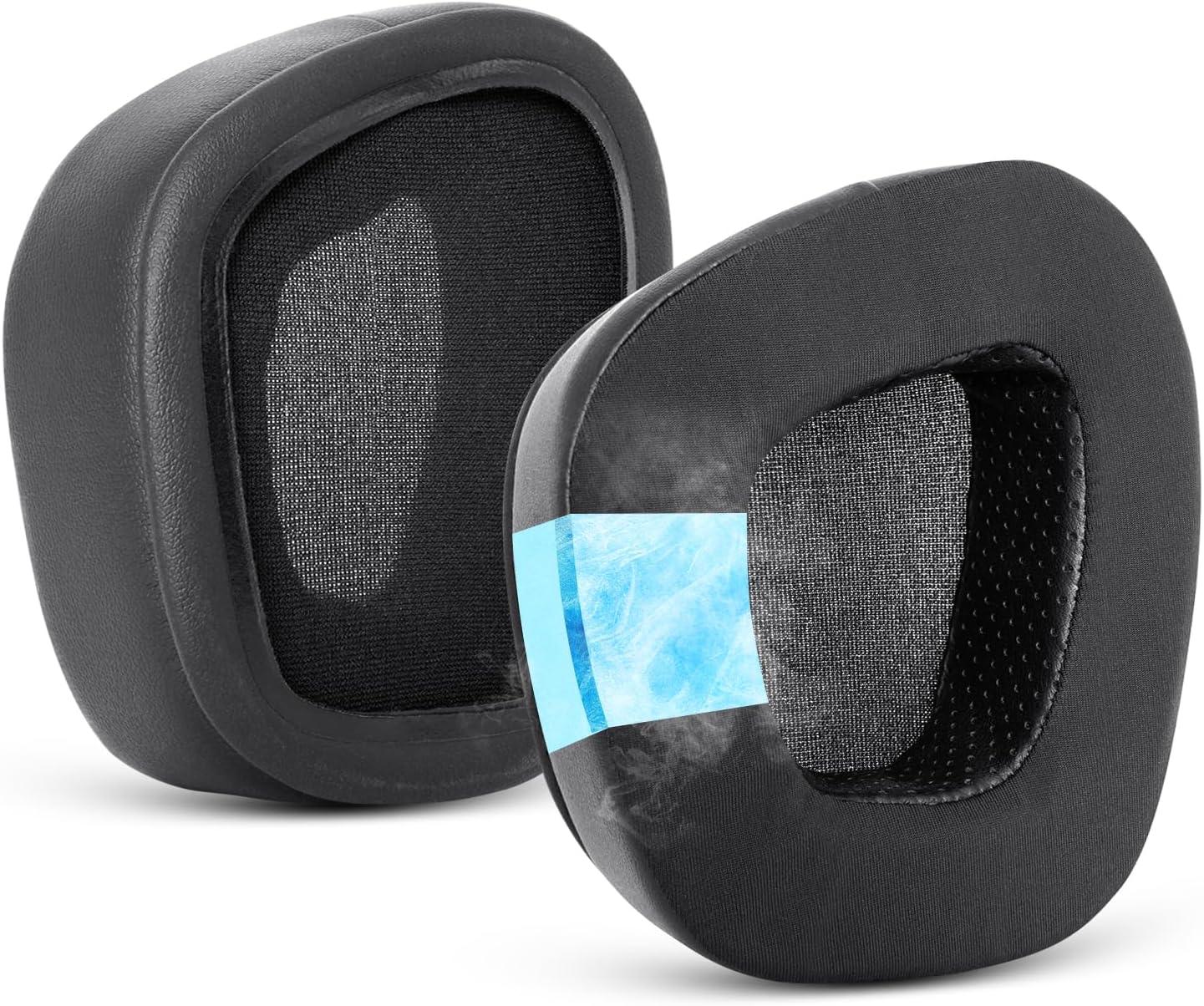 GVOEARS Replacement Ear Pads Cushions for Corsair Void/Void Pro/Void Pro RGB/Void Pro RGB SE/Void Pro Elite/RGB Wireless Earpads Gaming Headsets, Mesh Fabric with Soft Protein Leather(Black)