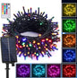 Solar String Lights Outdoor, 40Ft 16 Colors 100 LED Christmas Lights with 20 Modes Remote, Waterproof Solar Powered Bullet Lights for Garden Fence Paito Home Christmas Decorations (String Light) - PuriLite