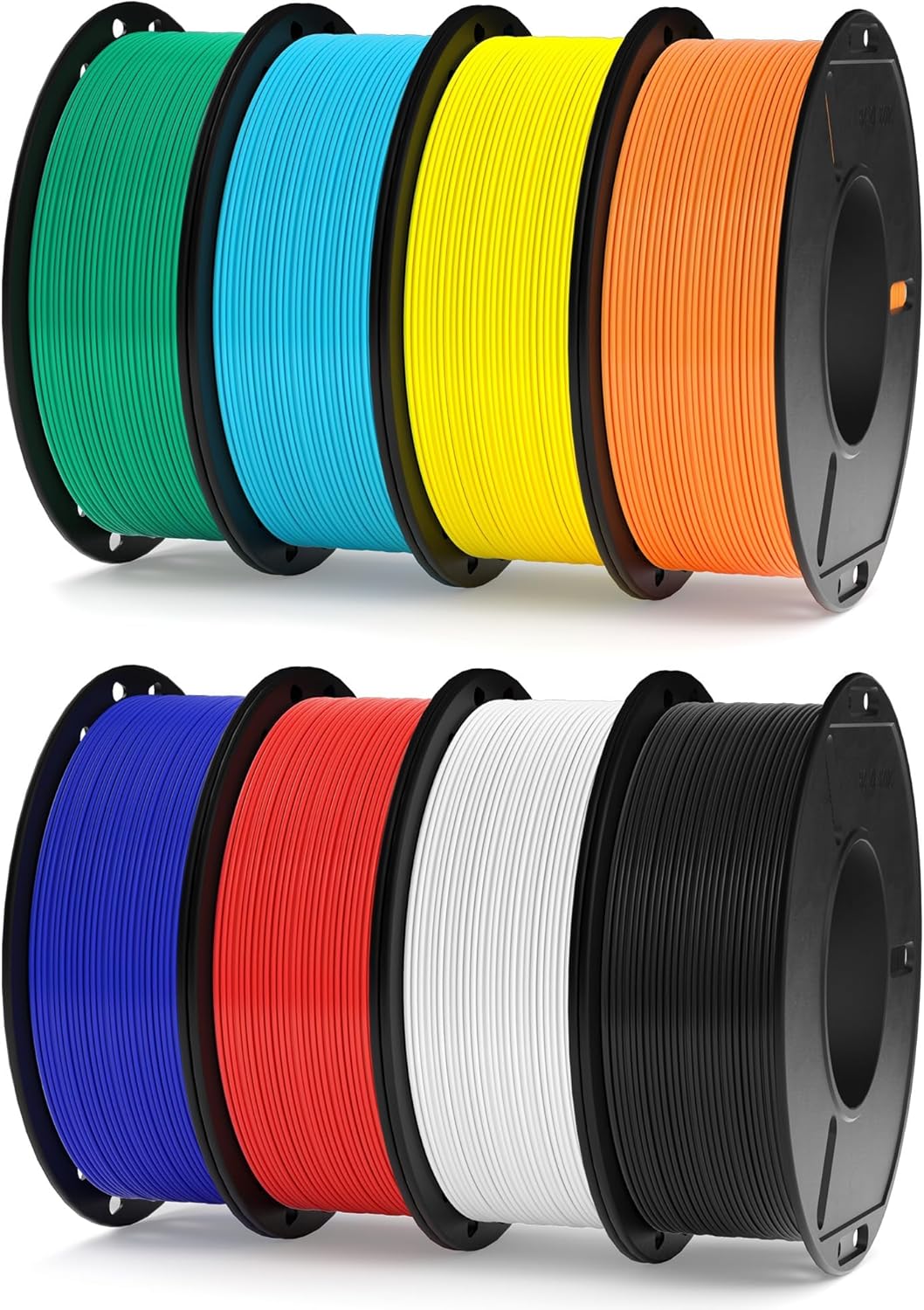 ELEGOO PLA+ Filament 1.75mm Black 4KG, PLA Plus 3D Printer Filament, Dimensional Accuracy +/- 0.02 mm, Tough & High Strength, Fit for Most FDM Printers(1KG/Spool, 2.2 lbs)