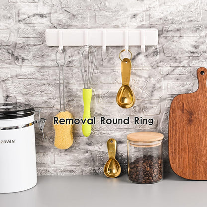 Smithcraft Measuring Cup Set of 8 Stainless Steel Measuring Cups18/8(304) Steel Material Heavy Duty 8 Measuring Cups and 1 Ring Set of 9