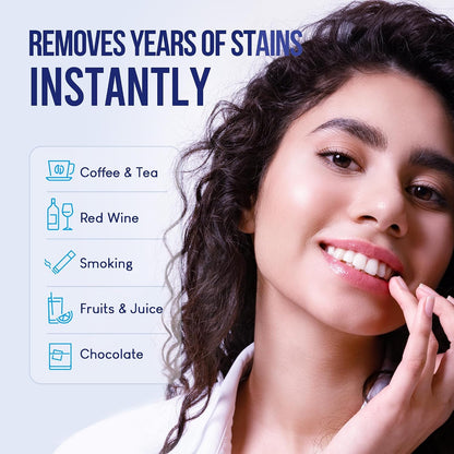 Teeth Whitening Kit with LED Light: VieBeauti Tooth Whitener for Sensitive Teeth - Removes Stains from Food Coffee Smoking Wine and Soda for a Bright Smile Coconut Flavor