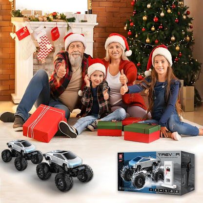 Remote Control Monster Truck for Kids – 1:18 4WD Amphibious RC Car with 360° Spins, One-Click Stand-Up, Waterproof Off-Road Vehicle, Includes Charging Dock, Ages 6+ - PuriLite
