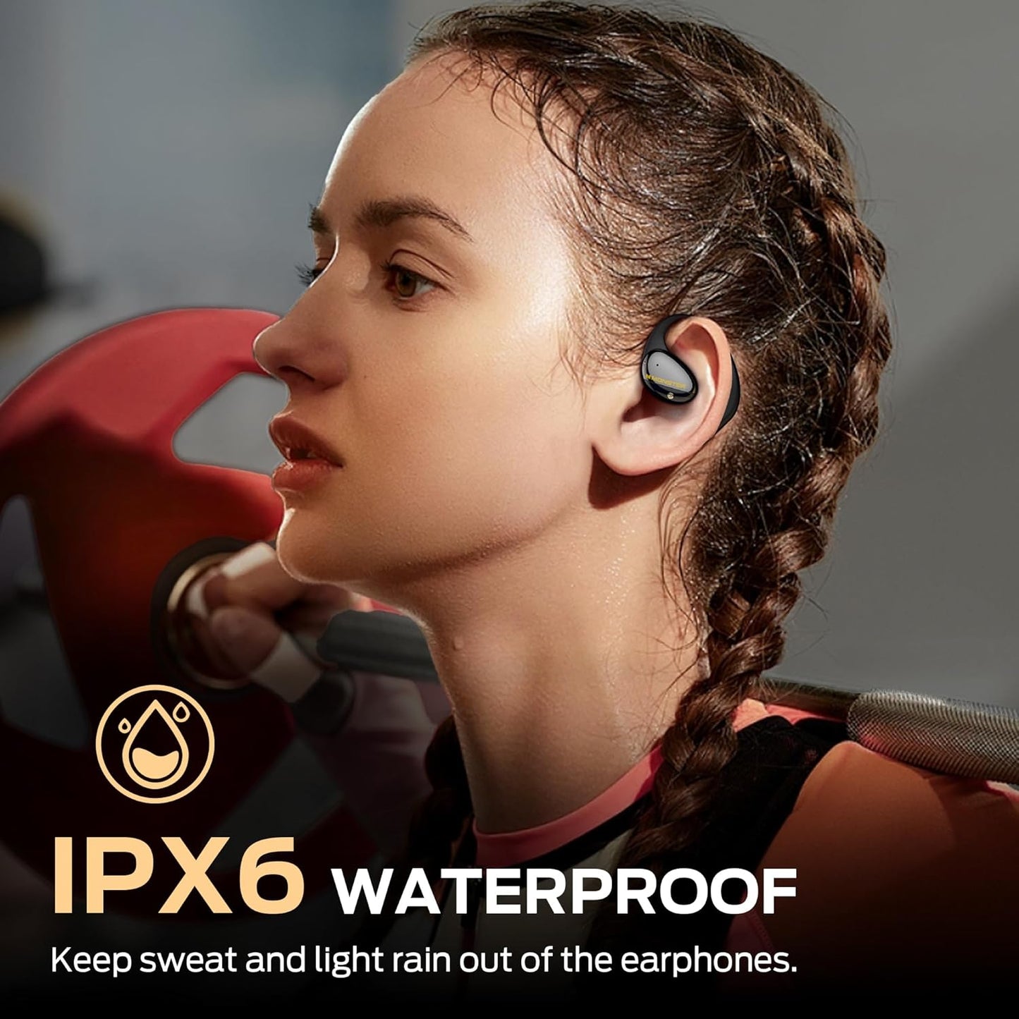 Monster Open Ear AC520 Headphones, Bluetooth 6.0 Wireless Earbuds with HiFi Sound, Open Ear Earbuds with 24H Playtime, Unique Handbag Design, ENC Clear Call, IPX6 Resistance Wireless Headphones