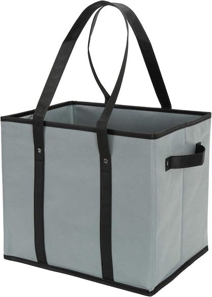 Purilite Select™ Heavy-Duty Reusable Grocery Tote Box Bags – 4 Gallon Capacity
