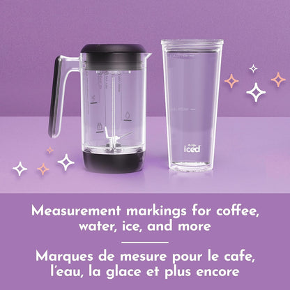 Mr. Coffee 3-in-1 Single-Serve Frappe, Iced, and Hot Coffee Maker and Blender | Coffee Machine with Reusable Filter, Scoop, Recipe Book & 2 Tumblers | Black